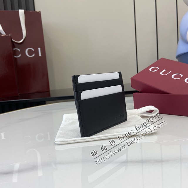 Gucci專櫃古馳最新款Emblem系列雙折卡片夾卡包名片夾 jh2603型號：818952
